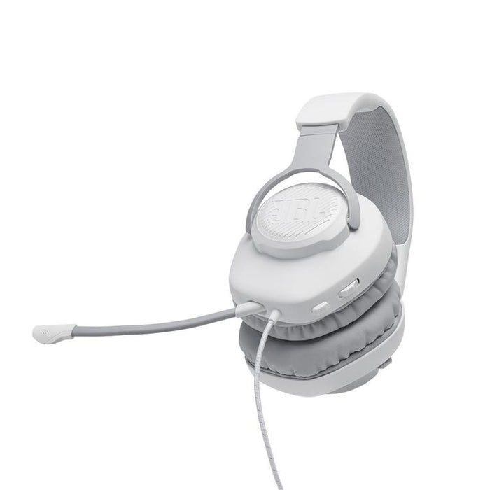 JBL Quantum 100 | Casque de jeu filaire circum-auriculaire - Blanc-SONXPLUS.com