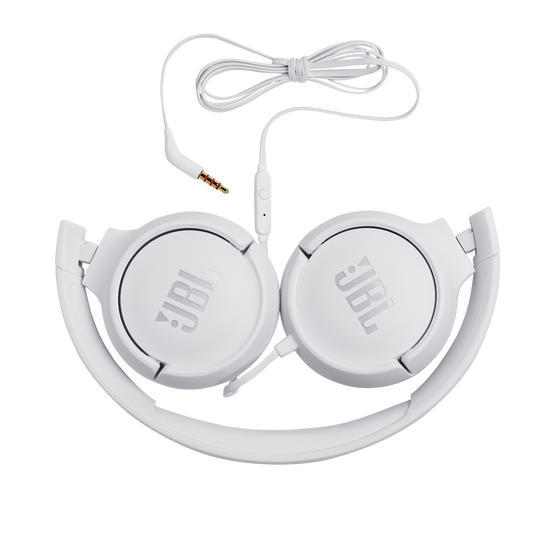 JBL Tune 500 | Wired on-ear headphones - Blanc-SONXPLUS.com